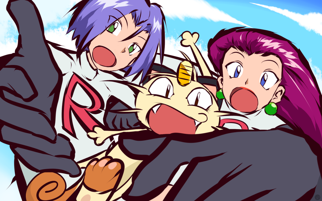 James, Meowth, and Jessie of Team Rocket
