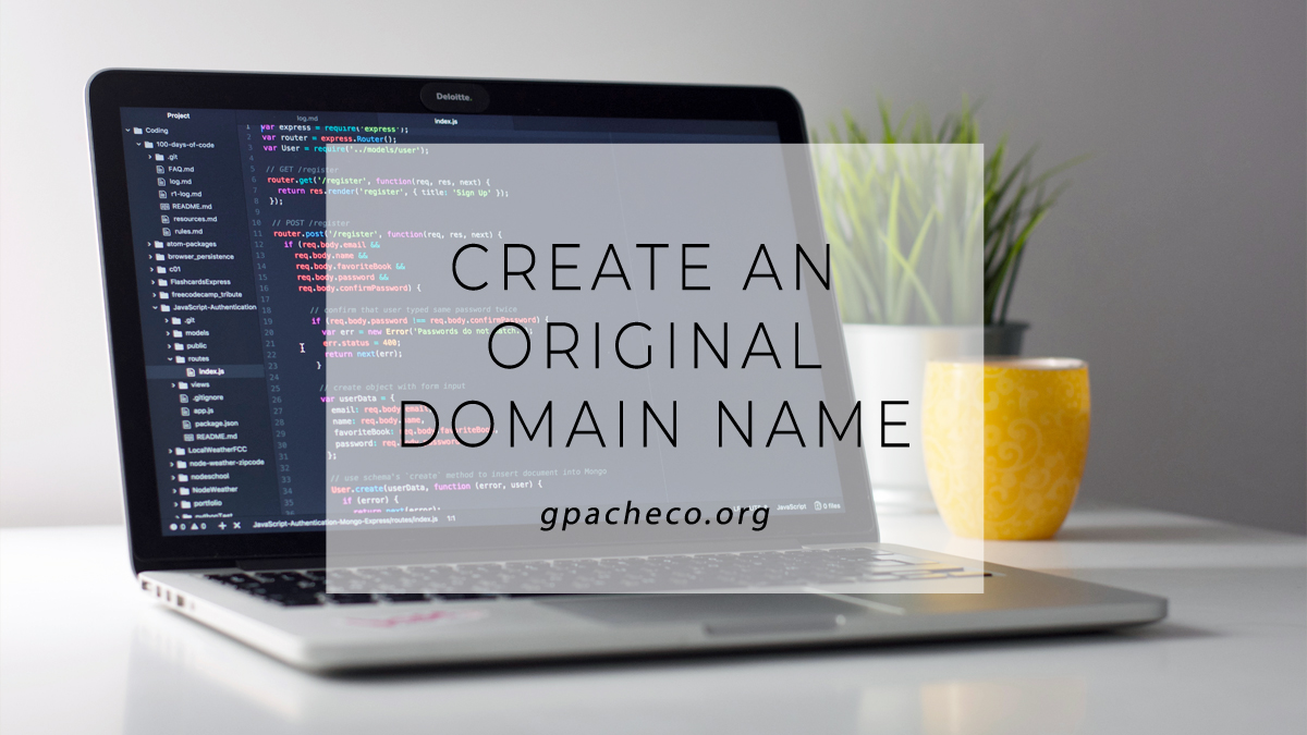 Create an Original Domain Name